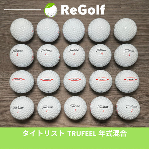 【中古】 【送料無料】 ロストボール タイトリスト Trufeel トゥルーフィール ホワイト 年式混合 20球 Aランク ゴルフボール リゴルフ